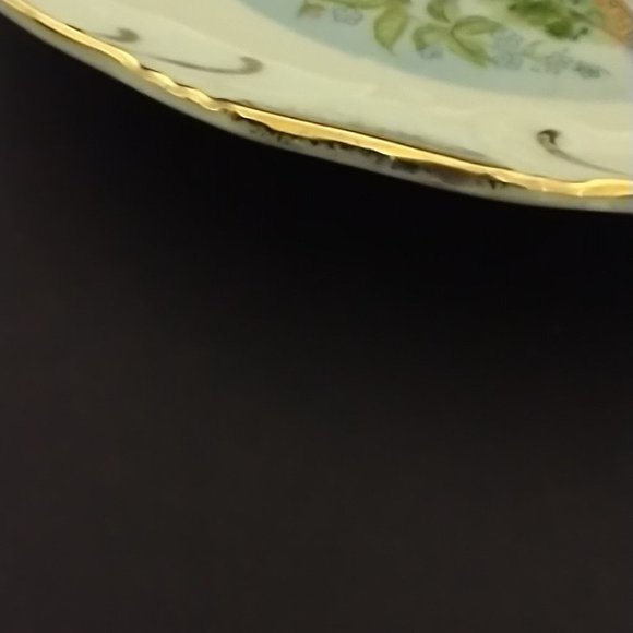 Ceramic House Blessing Plate Gold Gilded Made in Japan - Picture 11 of 16